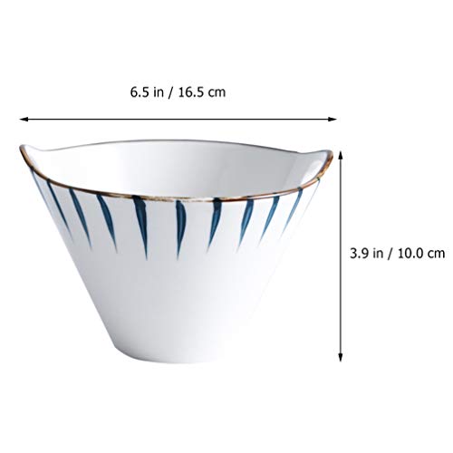 Tigela de cerâmica para ramos com pauzinhos para sopa de macarrão e sopa da Hemoton, recipiente para