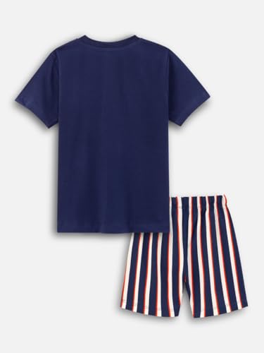 Image of Nap Chief Kids Cotton Official Marvel Superhero's Printed Co ord Sets for Boys & Girls, T Shirt and Shorts for Casual Wear