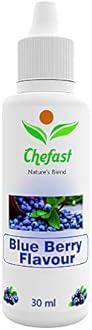 Chefast Blue Berry Flavour Baking Essence for Cake, Ice-Cream, Chocolates, Milkshakes- 30ML ( Use 2-3 Drops Essence for 250 Grm Cake)