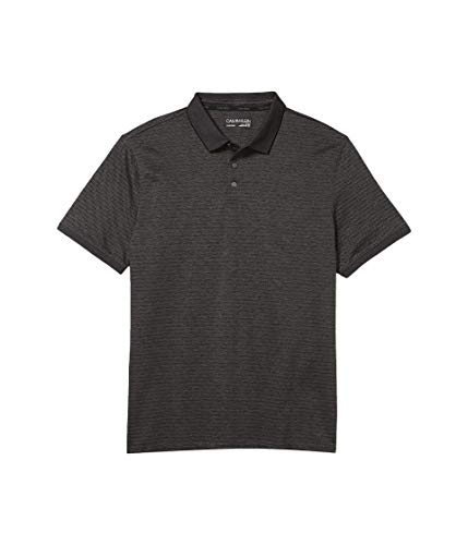 Image of Calvin Klein Men's Liquid Touch Polo Stripe with UV Protection