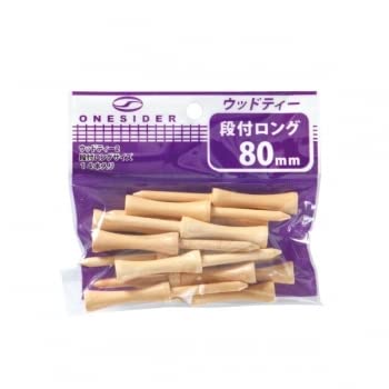 ONESIDER ゴルフ ウッドティー スーパーロング段付き 80mm