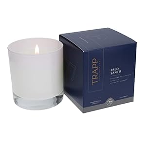 Trapp - No. 77 Palo Santo - 7 oz. Signature Candle - Aromatic Home Fragrance with Earthy Scent of Peruvian Palo Santo, Oakmoss, & Kashmiri Saffron Notes - Petrolatum Wax Trapp No 77 Palo Santo 7 oz Signature Candle Aromatic Home Fragrance with Earthy Scent of Peruvian Palo Santo Oakmoss Kashmiri Saffron Notes Petrolatum Wax