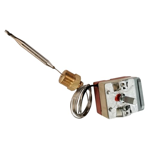 250V Termostato de Freidora Eléctrica con Piezas para Tuercas de Latón 3/8" Rango de Temperatura 50~200 Celsius Accesorios para Cocina de Gas miniatura 1