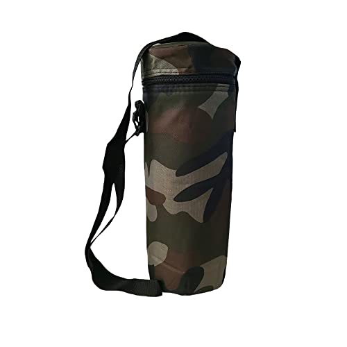 FAST WORLD SHOPPING ® Borsa Termica Porta bottiglia 1,5 A 2 Litri Zaino Frigo Tracolla E Chiusura Zip Interno Alluminio