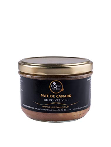 Esprit Foie Gras - Pâté de canard au poivre vert 200 g - Conserverie familiale du Gers - Canard élevé et transformé dans le Gers - Terroir et gastronomie du Sud-Ouest Cover