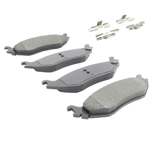 Image of QUALITY-BUILT Rear Semi-Metallic Brake Pads, Premium 1001-0898M, Compatible with 2002-2024 Chrysler /Dodge /Ram (1500,1500 Classic,Aspen,Durango,Ram 1500,Ram 1500 Van)