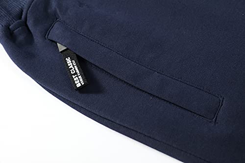 IRELIA 2 Pack Boys Shorts Drawstring Elastic Waist Zipper Pockets Black Gray XS - image 4