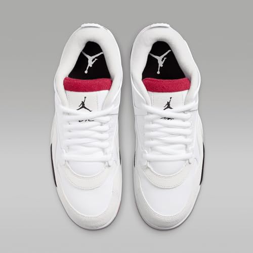 Air Jordan 4 RM Men's Shoes (FQ7939-102, White/Black/Neutral Grey/Varsity Red) Size 10.5 - Image 4