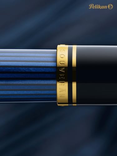 Image of Pelikan Souveran 805 Black /Blue ST Rollerball Pen - 933655
