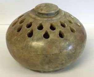 Vrinda stone incense/cone burner droplets design