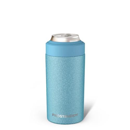 Image of Frost Buddy Universal Can Cooler - Fits Slim Cans, 12 /16oz (Glacier Glitz) | 20x colder, cold up to 24 hrs | Sleek, lightweight design | Premium build quality | Coffee-mug ready with add-on lid