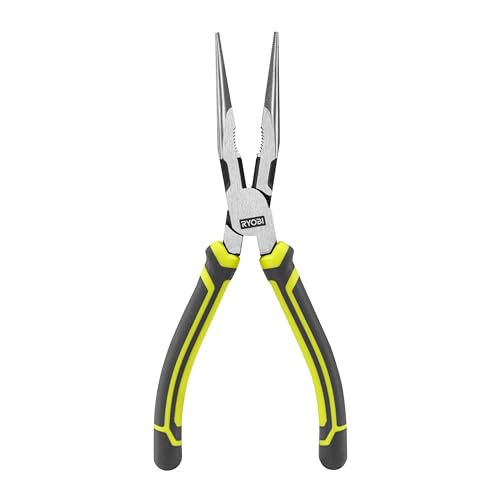Ryobi RHLNP200 200 mm Long Nose Pliers, Green & Antracite