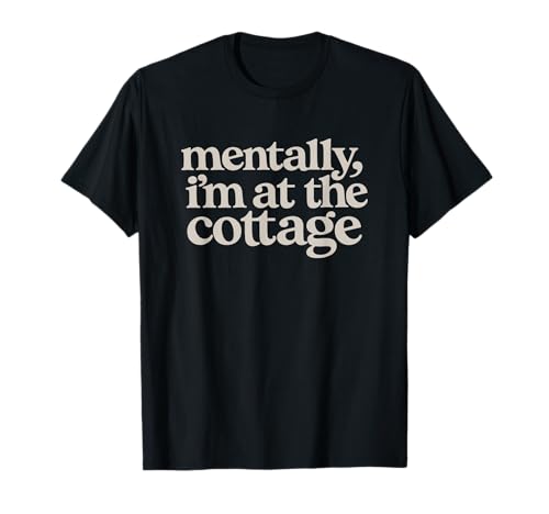 Funny Mentally I'm At the Cottage Romance Bookish Readers T-Shirt