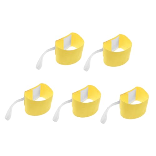 Mipcase 5pcs Adjustable Reflective Captain Armbands Elastic Bands for Soccer Training Comfortable Fit for Youth Adult Enhanced Visibility Low Light Conditions