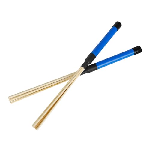 Baquetas de batería de madera color azul para percusión miniatura 5