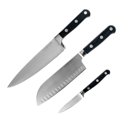 Lamson Knife Set with - 3 Piece (Midnight)