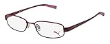 Puma 15361 Exa - Ii Mens/Womens Spring Hinges Popular Style Ophthalmic TIGHT-FIT Designed For Running/Gym/Sports Activities Eyeglasses/Glasses (48-16-140, Raspberry/Pink)