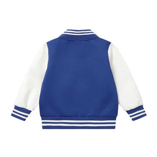 Mud Kingdom Kids Baseball Jacket Long Sleeve Letterman Varsity Jackets for Boys and Girls Buttons Coat Quick Dry2