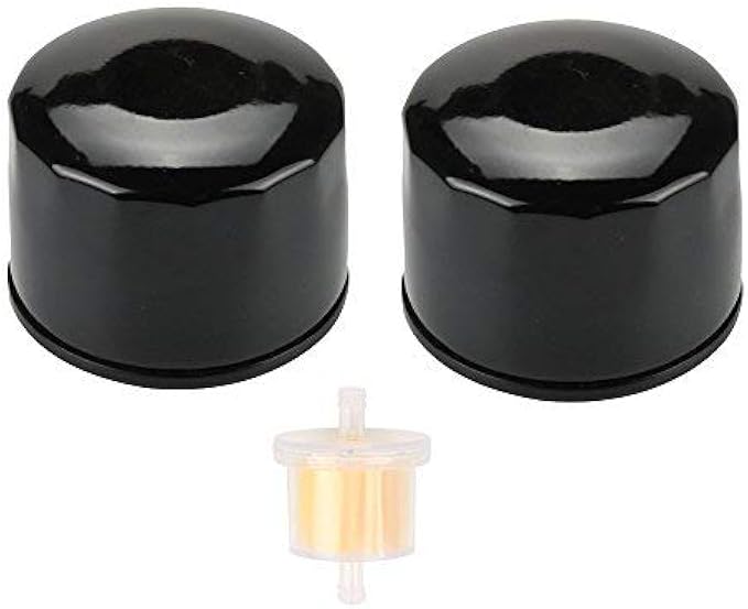 Harbot (Pack of 2) 49065-7007 Oil Filter with Fuel Filter for Kawasaki FX600V FR691V FR730V FR651V FR541V FR600V FX600V FS730 FX600v FS451V FS481V FS691V FS651V 4 Cycle Engine