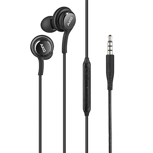 Ellogear Oem Earbuds Stereo Headphones For Samsung Galaxy S10 S10E Plus A31 A71 Cable - Designed By Akg - With Microphone And Volume Buttons (Black) #TOP7