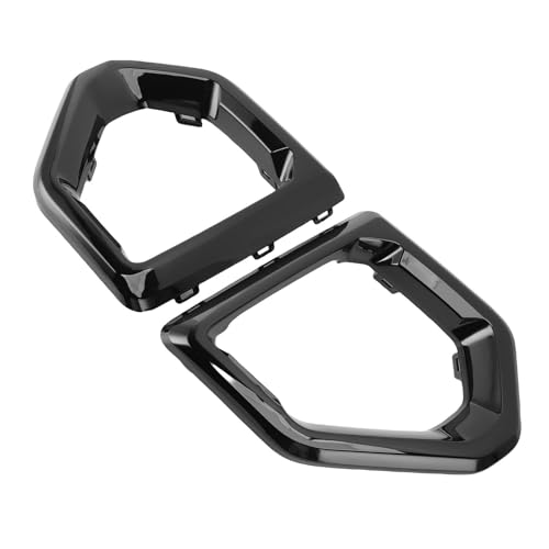 aqxreight Fog Light Outer Bezel Cover 84176753 84176752 Left Right Fog Lamp Bezel Trim Replacement for 1500 Base SLT Electroplated SLT 2022 XL Replacem Light Outer CoverFront (Glossy Black) miniatura 3