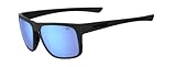 Tifosi Optics Swick Sunglasses (BlackOut/Sky Blue Polarized Lenses), unisex adult