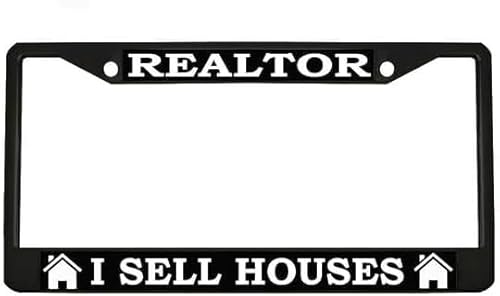 Realtor License Plate Frame, Black, 6x12, for Realtors