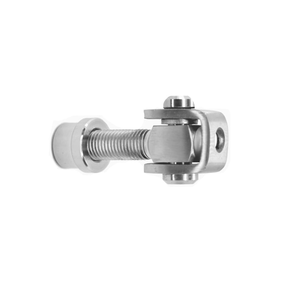 Charnière inoxydable AISI 304 avec chevalet et douille