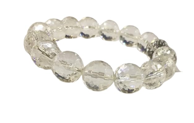 Gemstone Gallery Beautiful Sphatik Bracelet Diamond Cut Original Certified For Fashion Purpose Pure Transparent Clear Crystals Sfatik ki Bracelet Clear Quartz Crystal Diamond Cut Real Sphatik Bracelet (B0DBQNTC1T) Amazon Price History, Amazon Price Tracker