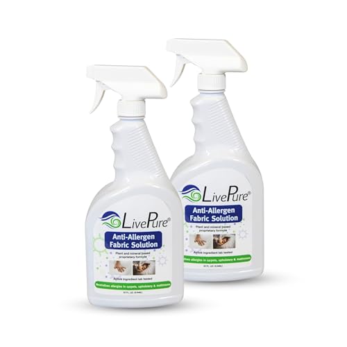 LivePure Anti-Allergen Fabric Spray (32 oz) - 2 Pack