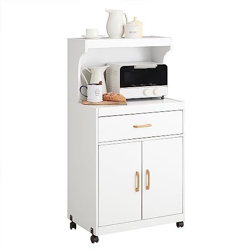SoBuy Meuble Cuisine avec Plan de Travail, desserte de Cuisine à roulettes, Chariot de Service...