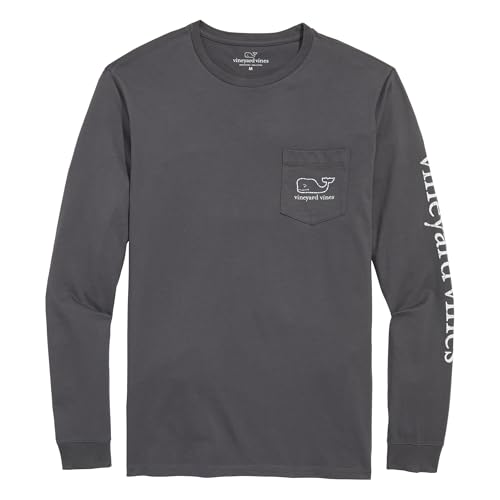 Image of vineyard vines Men's Long Sleeve Vintage Whale Pocket T-Shirt
