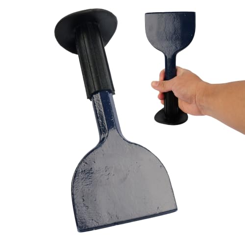 100mm 4 Carbon Steel Brick Bolster with Epoxy Guard Durable with Hand Protection Grip for Precision Masonry Cutting