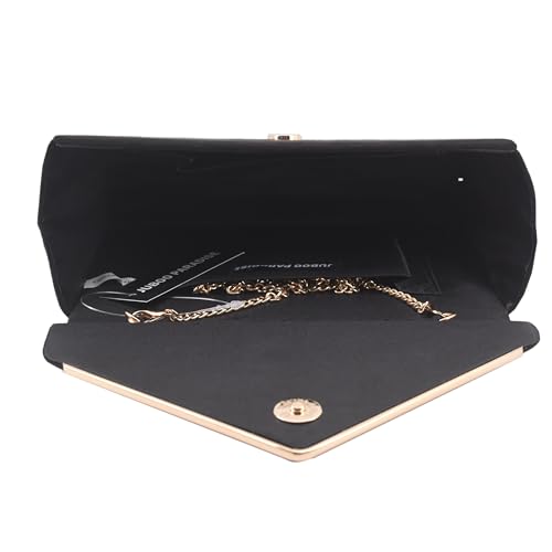 Image of Evening Bags Women Clutch Purse Small Cute Classic Envelop Crossbody Handbag for Formal Wedding Party with Detachable Chain