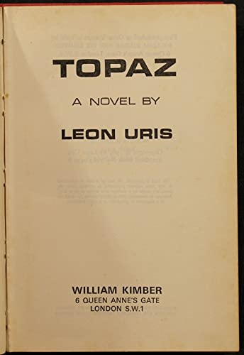 Topaz: A novel, 0718304306 Book Cover
