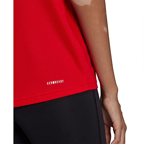 Camiseta Adidas Small Logo Feminino Vermelho