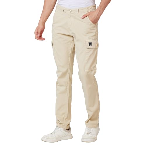 Image of Spykar Men's Regular Cargo Pants