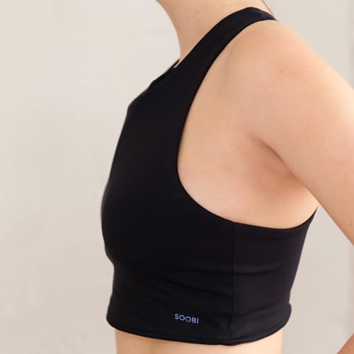 Soobi Racerback Longline Breast Pillow Bralette (Adjustable, Lined, C+ Cup Sizes) for Chest Wrinkle Prevention3