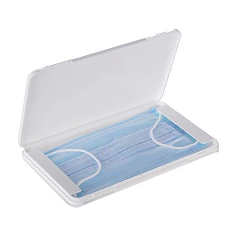 Daxin Mouth Face Cover Box Portable Rectangle Dustproof Mouth Face Cover Storage Container Plastic Seal Box Case Cover