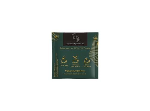 Image of LUXMI Estates English Breakfast Tea 15 Tea Bags (30 Gram) Get A Pack Of 6|A Tale Of Two Estates|Certified Organic Black Tea Leaf|Smooth, Flavorful, Robust, Caffeinated|Darjeeling & Assam Tea