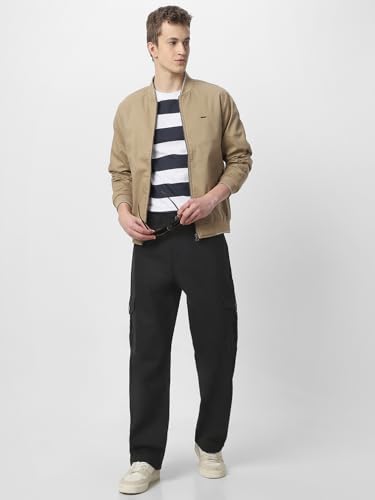 Image of Neostreak Men's Loose Baggy Fit Washed Cargo Jeans with 6 Pockets Non-Stretchable