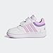 adidas Kids Hoops 3.0 Low Top Basketball Sneaker, White/Bliss Lilac/Violet Fusion, 9 US Unisex Toddler