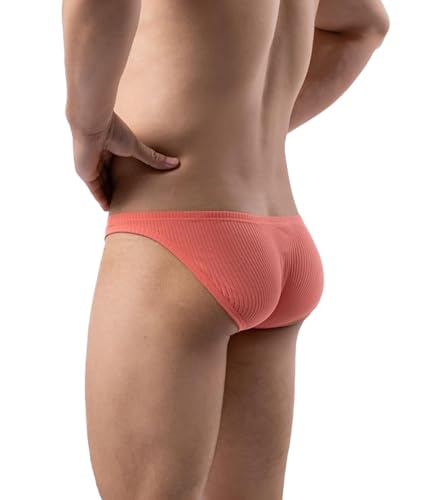 xxxiticat Men's Underwear with Pouch for Balls Low Waist Breathable Soft Sleep Lounge Lingerie Ribbed Briefs3