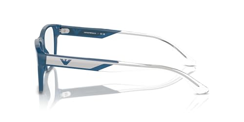 Image of Emporio Armani mens Ea3239f Low Bridge Fit Rectangular Prescription Eyewear Frames