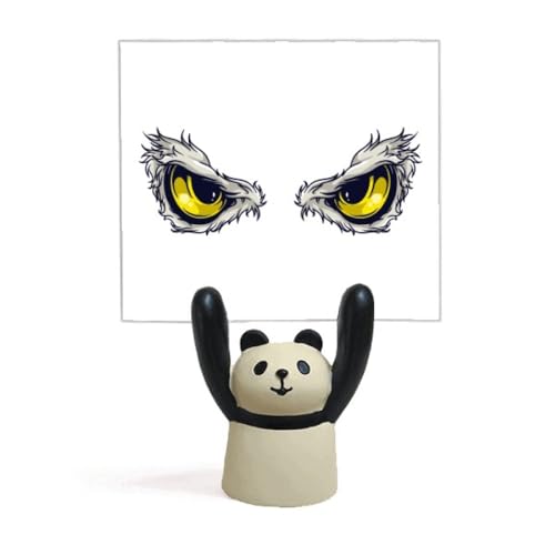 Support de mémo panda œil de dragon chinois pince note fixe photo originale