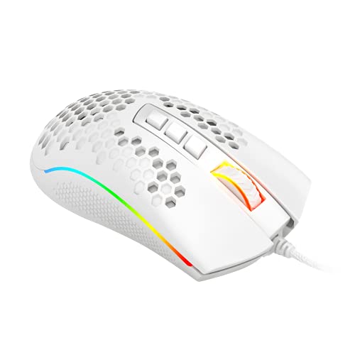 Mouse Gamer Redragon Storm Elite RGB Lunar White M988W-RGB, Branco glide