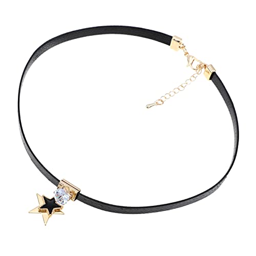 Collier ras du cou étoile en strass pour soirées et fêtes