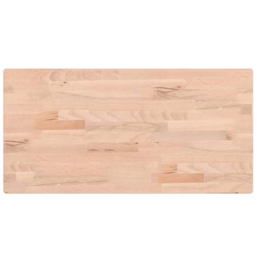 vidaXL Encimera de Baño, Tablero de Lavabo Estante, Encimera de Tocador Armario, Encimera para Casa, Madera Maciza de Haya 80x40x2,5 cm