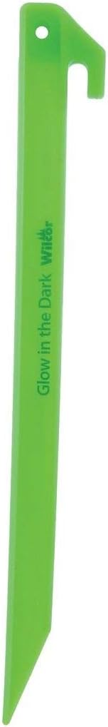 Wilcor 5-Pack Glow-In-The-Dark Plastic Green 12" Tent Stakes