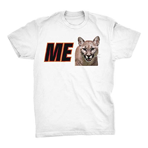 ME Cougar Sponsor - I Wanna Go Fast Funny T-shirt,White,X-Large